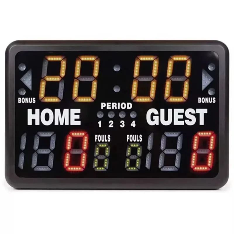 Scoreboard Digital - 2026년형 새로운 12자리 전자식 농구 게임