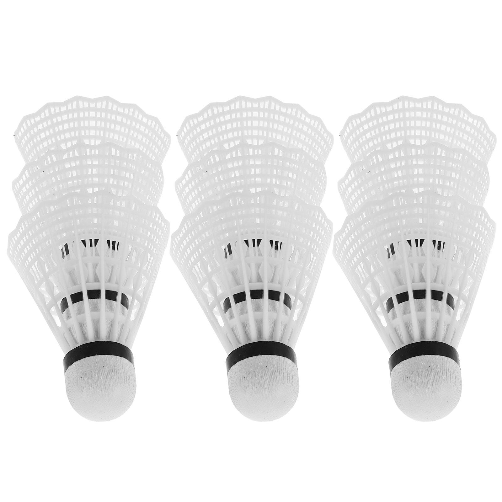 12Pcs 나일론 배드민턴 셔틀콕 야외 버디 세트 훈련 - Badminton Nylon Shuttlecock 리뷰 및 가격