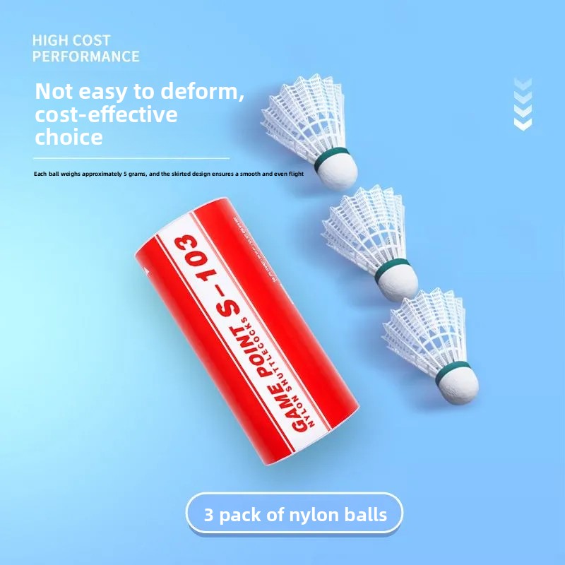 1튜브 3개 쿰푸 배드민턴 공 셔틀콕 나일론 배드민턴  - Badminton Nylon Shuttlecock 리뷰 및 가격