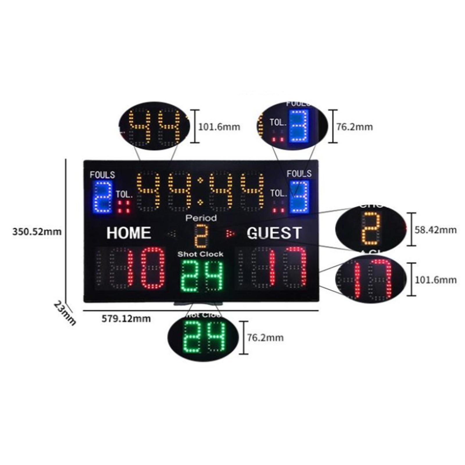 게임용 원격 전자 스코어보드, 실내 농구 스코어보드 - Scoreboard Digital 리뷰 및 가격