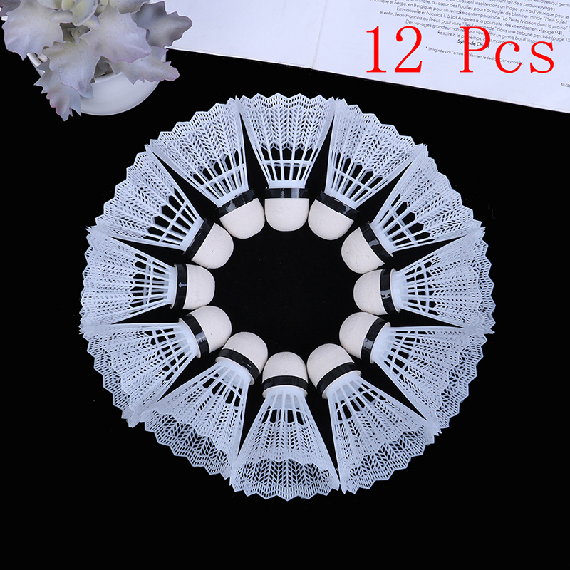 12Pcs 경량 플라스틱 배드민턴 셔틀콕 어린이를위한  - Badminton Nylon Shuttlecock 리뷰 및 가격